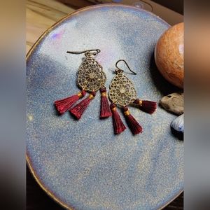 Chandelier dreamcatcher earrings